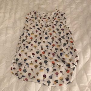 Balloon print top ModCloth